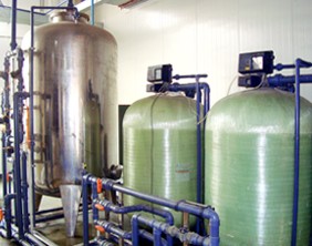 Boiler water softener