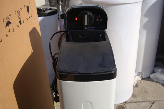 Household water softener/