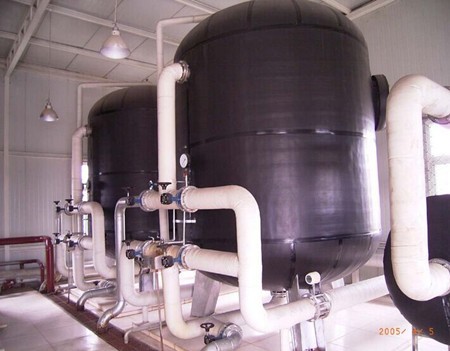 The water softener uses geothermal water to soften water/