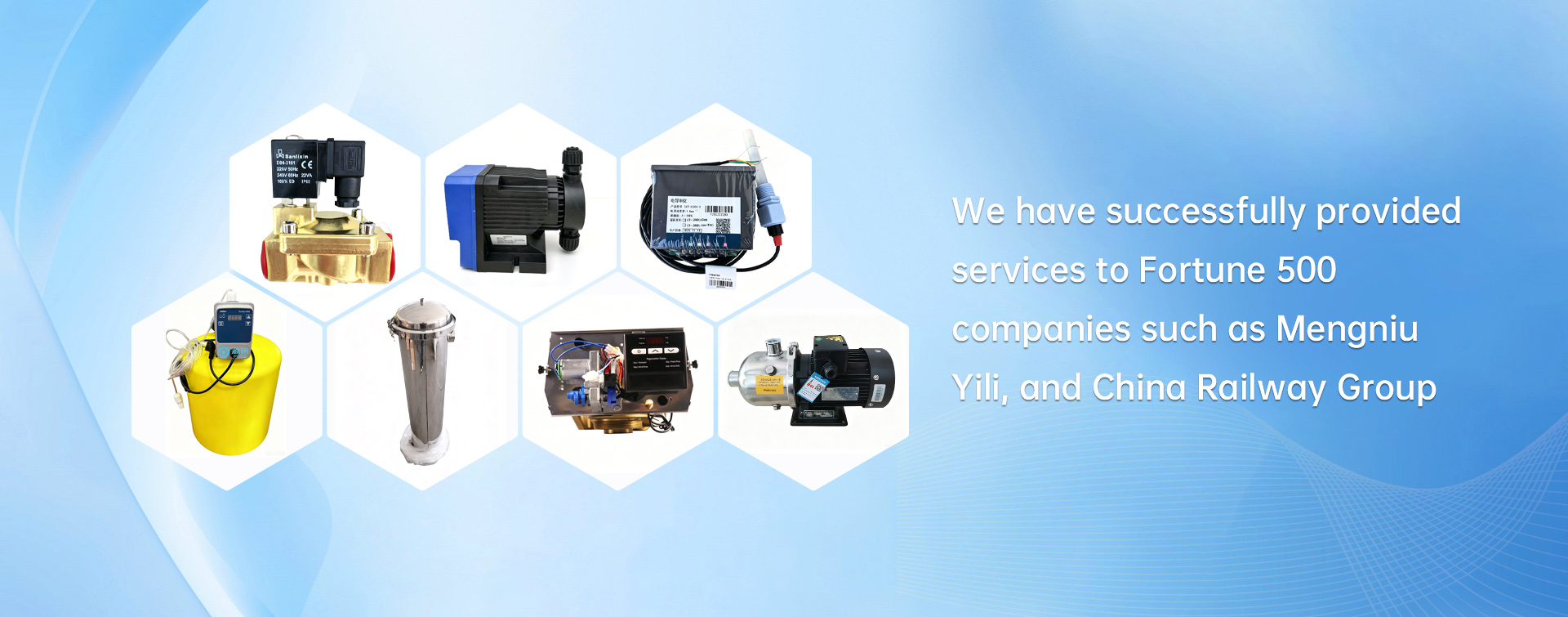 We have successfully provided services to Fortune 500 companies such as Mengniu Yili, and China Railway Group